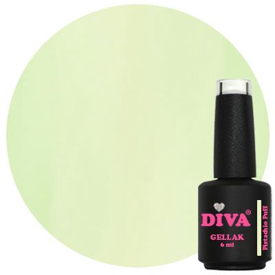 DIVA Gellak Sorbet Candy Divas Pistachio Puff 6ml - Hema&TPO-free