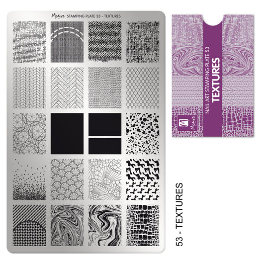 Moyra Stamping Plaat 53 Textures - Beauty by Wenn