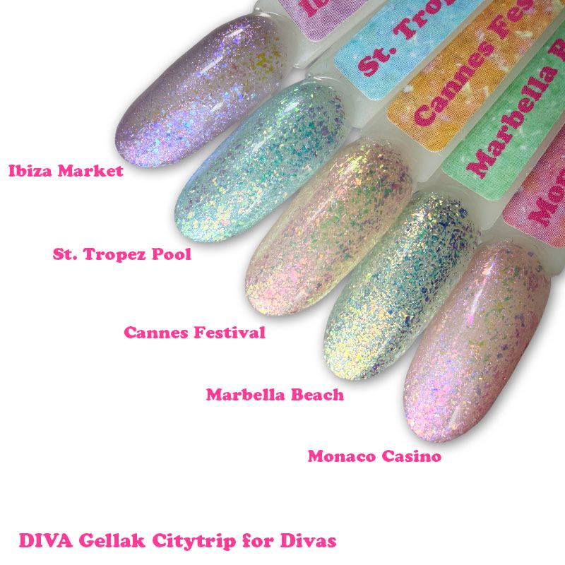 DIVA Gellak Citytrip for Divas Collection 5x6ml - Hema&TPO-free