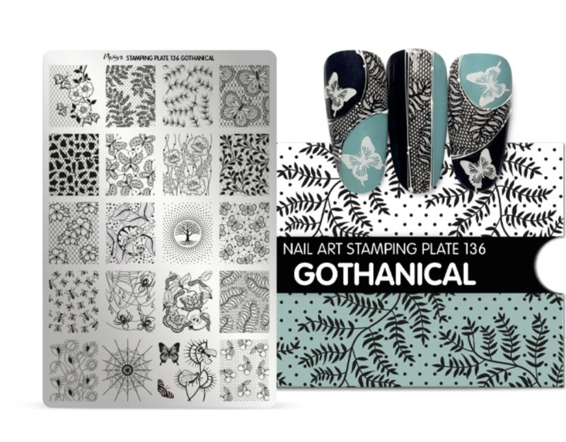 Moyra Stamping Plate 136 Gothanical - Beauty by Wenn