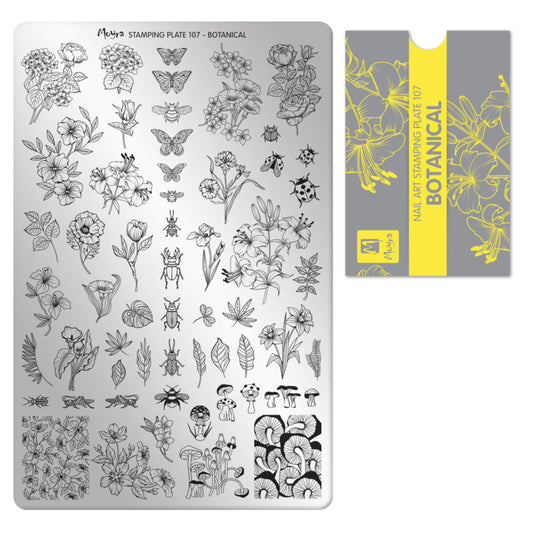 Moyra Stamping Plate 107 Botanical - Beauty by Wenn