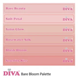 DIVA Colorpop Stickers Bare Bloom Palette