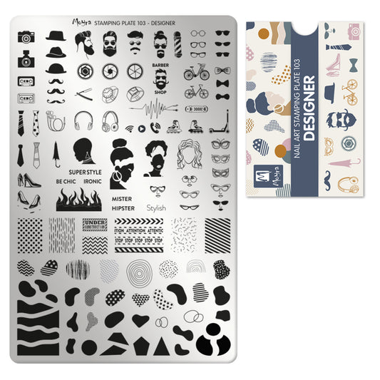 Moyra Stamping Plate 103 Designer - Beauty by Wenn
