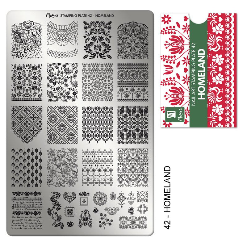 Moyra Stamping Plaat 42 Homeland - Beauty by Wenn