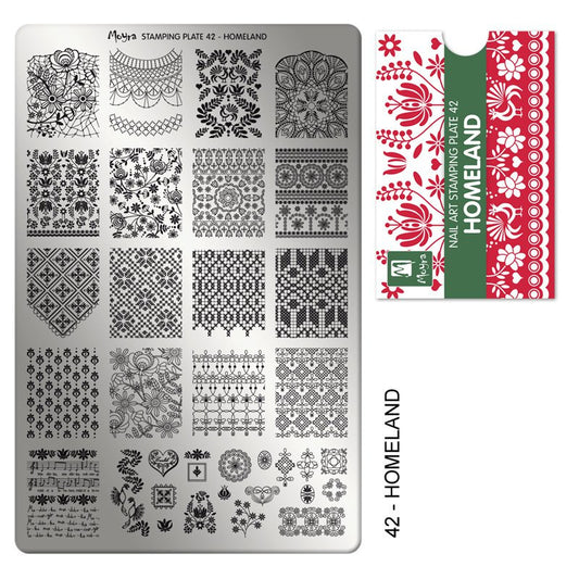 Moyra Stamping Plaat 42 Homeland - Beauty by Wenn