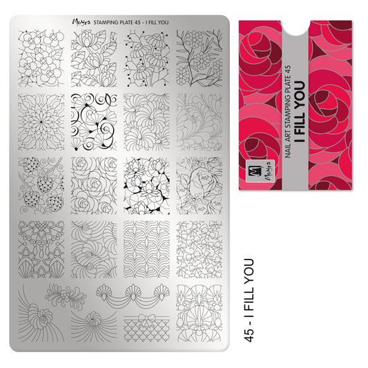 Moyra Stamping Plaat 45 I Fill You - Beauty by Wenn