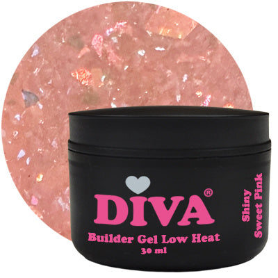DIVA Builder Gel LOW HEAT Shiny Sweet Pink 30 ml