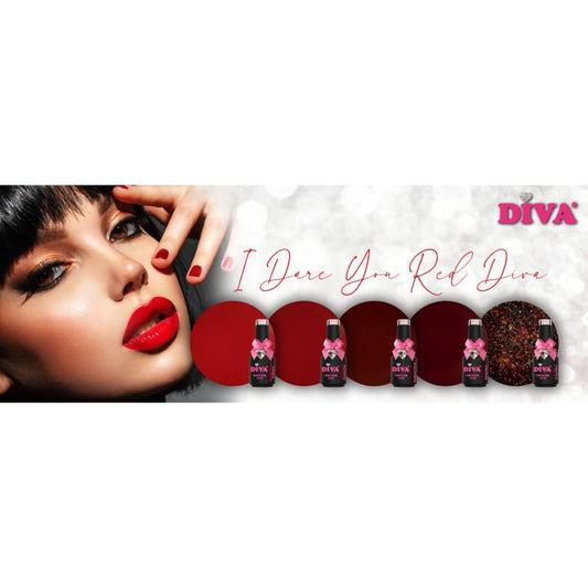 DIVA Gellak I Dare You Red Diva Collection 5x 10 ml