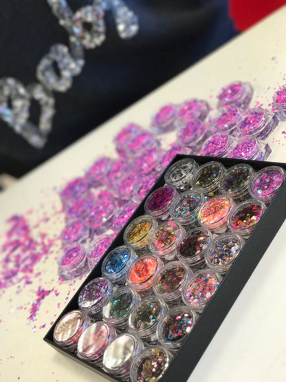 Diamondline Pretty Confetti set van 22 stuks in luxe bewaardoos - Beauty by Wenn