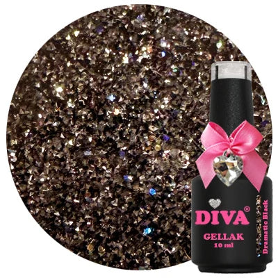 DIVA Gellak Dramatic Black 10 ml - Beauty by Wenn