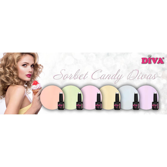 DIVA Gellak Sorbet Candy Divas Collection 6x 6 ml