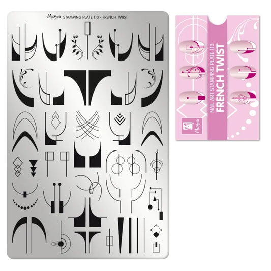 Moyra Stamping Plate 113 French Twist - Beauty by Wenn