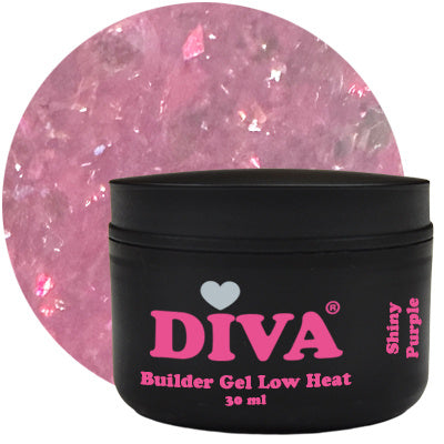 DIVA Builder Gel LOW HEAT Shiny Purple 30 ml
