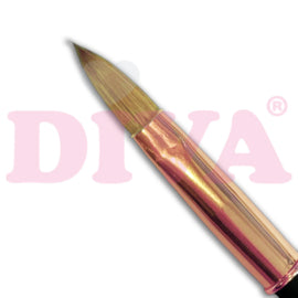 DIVA Exclusive Kolinsky Acryl Penseel Rose Gold met dop #12 Black - Beauty by Wenn