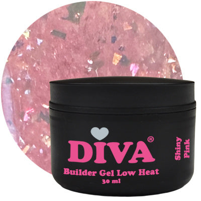 DIVA Builder Gel LOW HEAT Shiny Pink 30 ml