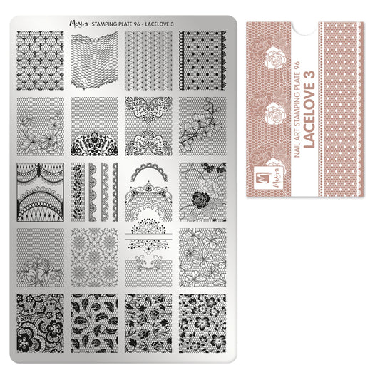 Moyra Stamping Plate 96 Lace Love 3 - Beauty by Wenn