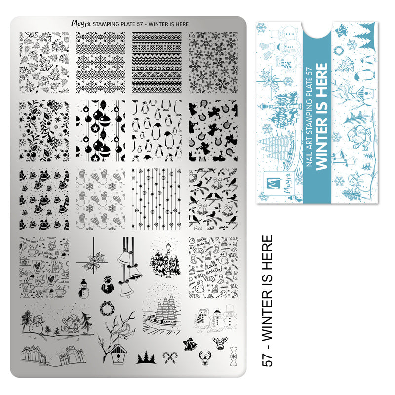 Moyra Stamping Plaat 57 Winter is Here - Beauty by Wenn