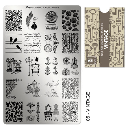 Moyra Stamping Plaat 05 Vintage - Beauty by Wenn