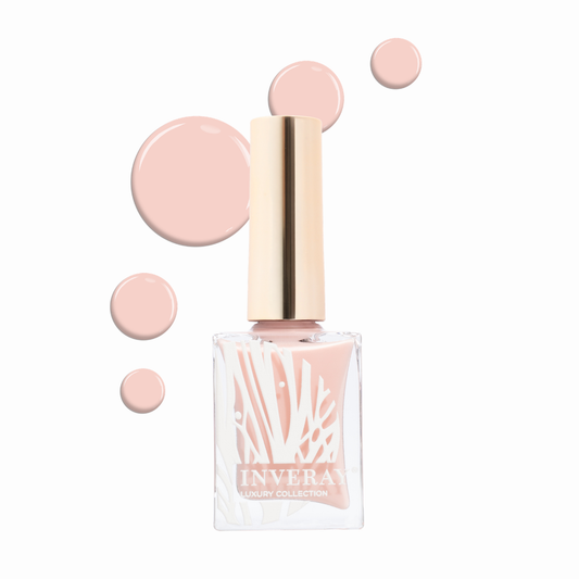Inveray nagellak C6 Cashmere nude roze op nagels