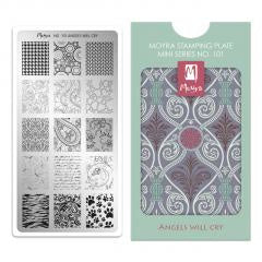 Moyra Mini Stamping Plate 101 Angels Will Cry - Beauty by Wenn