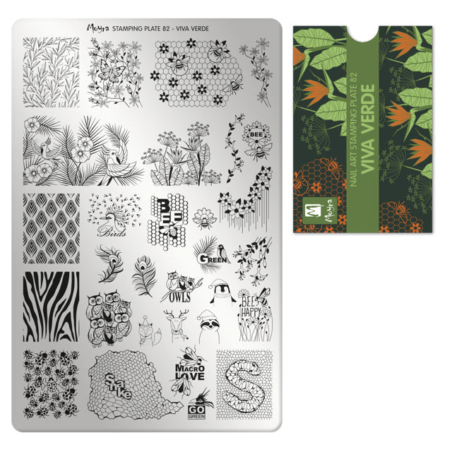 Moyra Stamping Plaat 82 Viva Verde - Beauty by Wenn