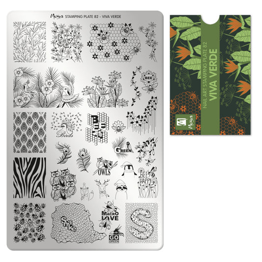 Moyra Stamping Plaat 82 Viva Verde - Beauty by Wenn