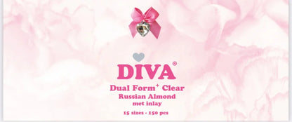 DIVA Dual Form + Nail Russian Almond met Inlay - Beauty by Wenn