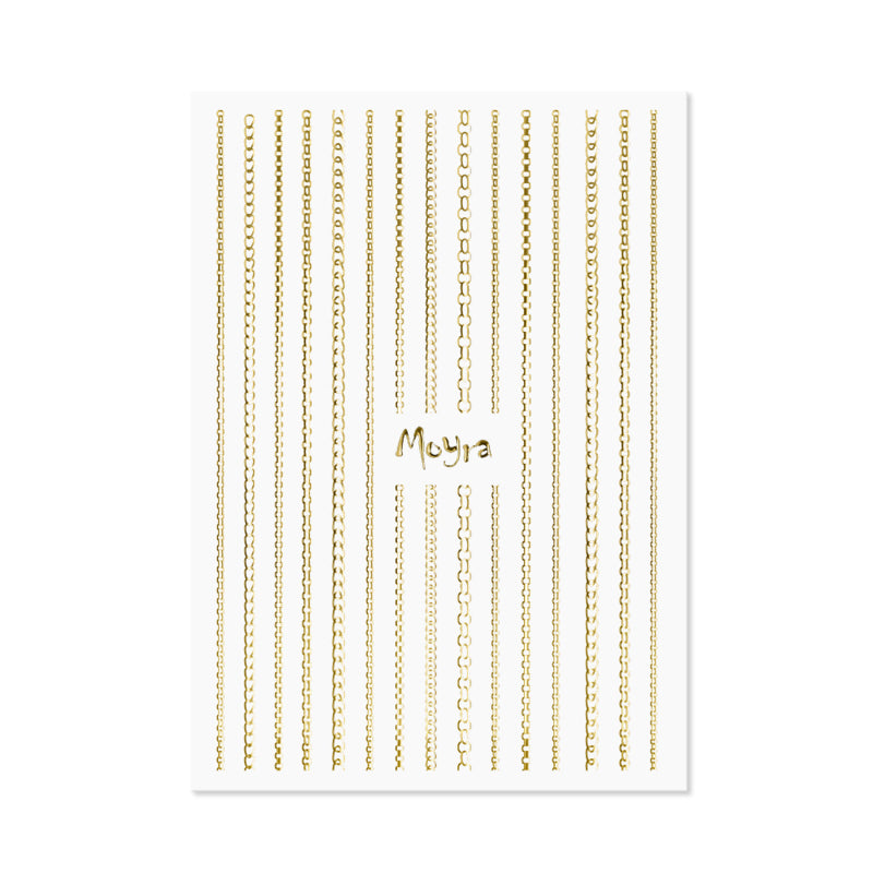 Moyra Nail Art Strips Chaine No. 01 Gold - Beauty by Wenn