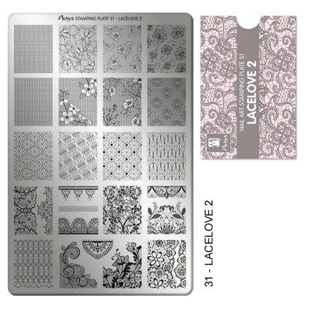 Moyra Stamping Plaat 31 LaceLove2 - Beauty by Wenn