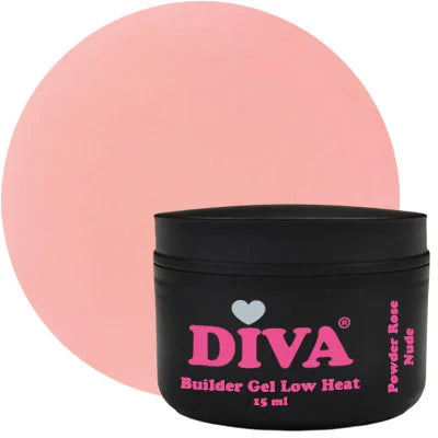 DIVA Builder Gel LOW HEAT Powder Rose Nude 15 ml