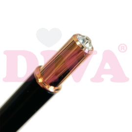 DIVA Exclusive Kolinsky Acryl Penseel Rose Gold met dop #12 Black - Beauty by Wenn