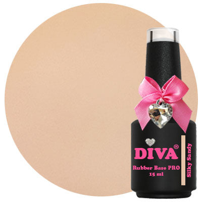 DIVA Rubber Basecoat Silky Sandy 15 ml PRO