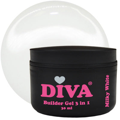 DIVA Builder Gel LOW HEAT Soft White 30 ml