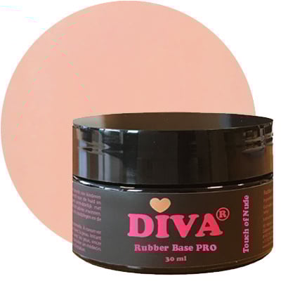 DIVA Rubber Basecoat Touch of Nude 30 ml PRO