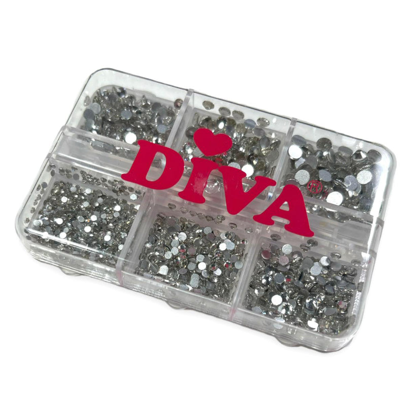 Doosje met strass steentjes - Silver - Beauty by Wenn