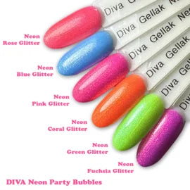 DIVA Gellak Neon Party Bubbles Collection 6x 10 ml - Beauty by Wenn