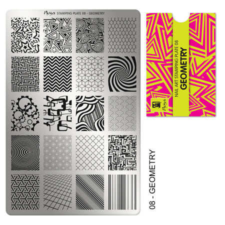 Moyra Stamping Plaat 08 Geometry - Beauty by Wenn