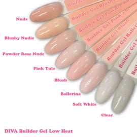 DIVA Builder Gel LOW HEAT Soft White 30 ml