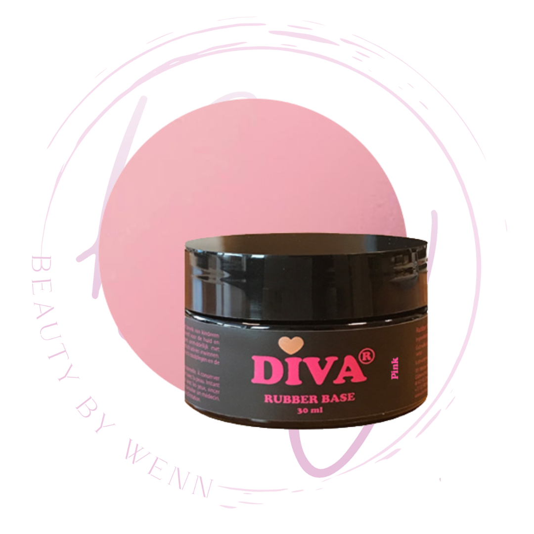 Diva Rubber Basecoat Pink POT 30 ml - Beauty by Wenn