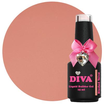 DIVA Liquid Builder Gel Blushed Velvet 15ml  - Hema&TPO-free