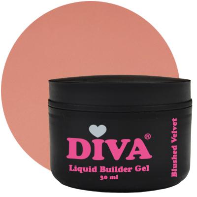 DIVA Liquid Builder Gel Blushed Velvet 30 ml  - Hema&TPO-free