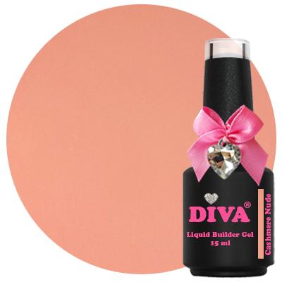 DIVA Liquid Builder Gel Cashmere Nude 15ml  - Hema&TPO-free