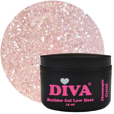 DIVA Builder Gel LOW HEAT Champagne Crystal 15 ml