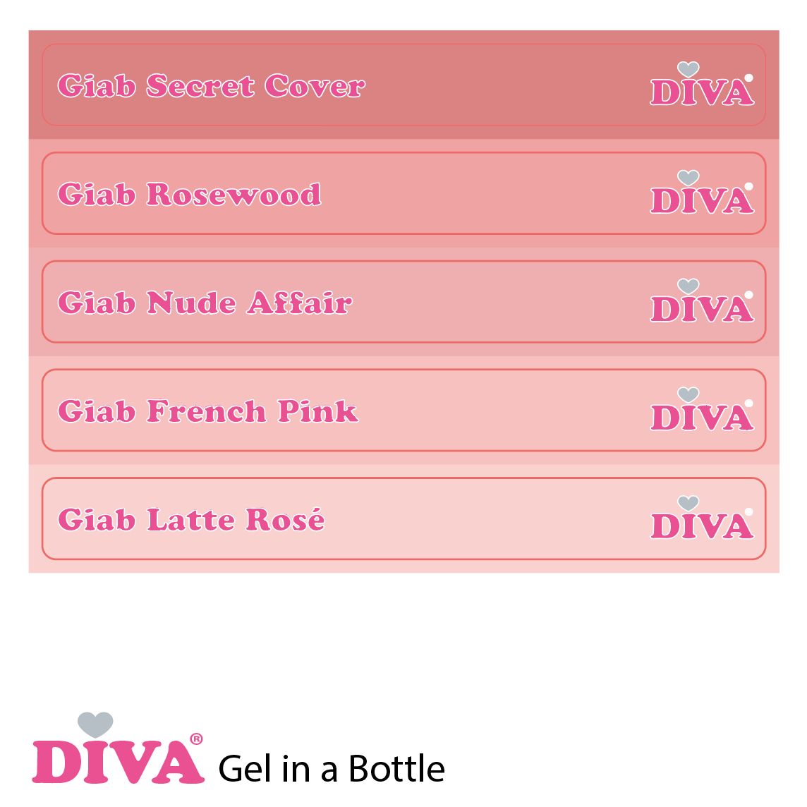 DIVA Gel in a Bottle Nude Affair 15 ml