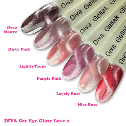 DIVA Gellak Glaze Love Cat Eye Collection 1+2 - Beauty by Wenn