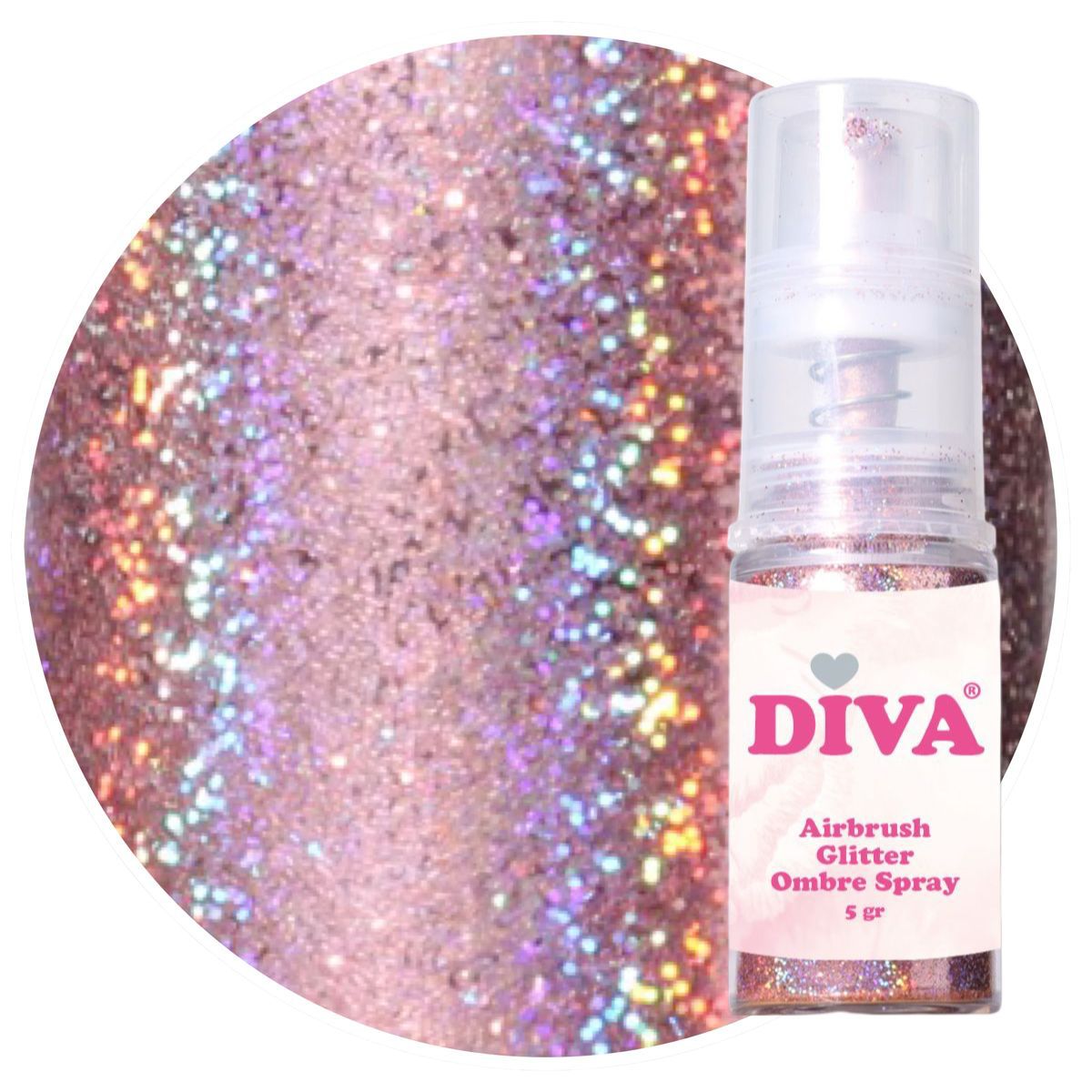Airbrush Glitter Colorboom Spray Pink 2 - Beauty by Wenn