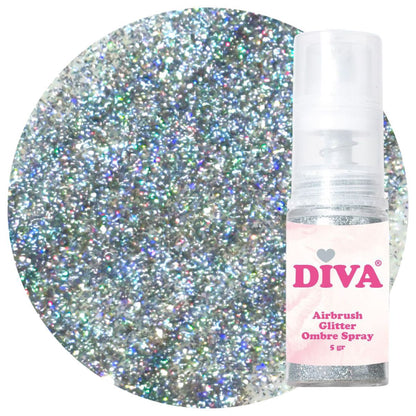 DIVA Airbrush Glitter Colorboom Spray - Set 6 stuks no 1 tot 6 - Beauty by Wenn