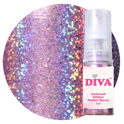 DIVA Airbrush Glitter Colorboom Spray - Set 6 stuks no 1 tot 6 - Beauty by Wenn