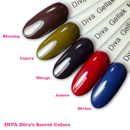 DIVA Gellak Diva's Secret Colors Collection 5x 10 ml - Beauty by Wenn