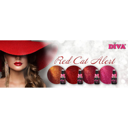 DIVA Gellak Cat Eye Cherry Fever 10 ml - Beauty by Wenn